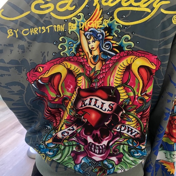 ed hardy cropped jacket